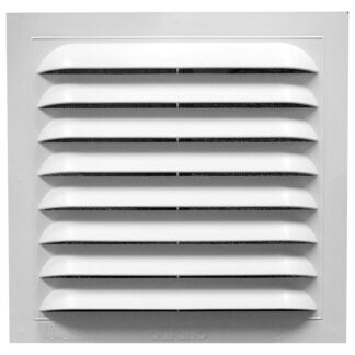 Duraflo 621212 Gable Vent, 14.56 in L, 14.813 in W, Polypropylene, White