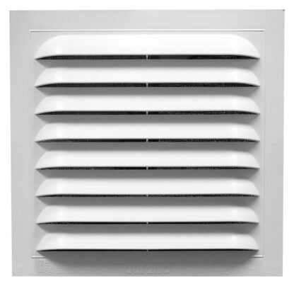 Duraflo 621212 Gable Vent, 14.56 in L, 14.813 in W, Polypropylene, White