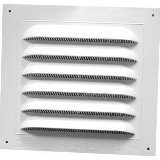 Duraflo 620808 Gable Vent, 10.12 in L, 10.855 in W, Polypropylene, White