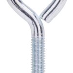 ProSource LR283 Eye Bolt, 9.3 mm Thread, Machine Thread, 2 in L Thread, 1-5/8 in Dia Eye, 281 lb Working Load, Steel Sells in Quantity of 10