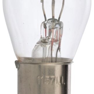 Peak 1157LL-BPP Miniature Automotive Bulb, 12.8 V, 27 W, Incandescent Lamp, Bayonet, Clear