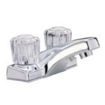 Taymor Fundamentals Series 06-4431 Bathroom Faucet, Polished Chrome, 6-1/16 in W x 2-3/16 in D Plate Size, 3-13/16 in