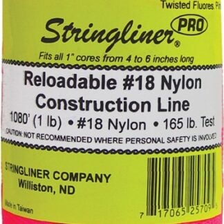 Stringliner Pro Series 35709 Construction Line, #18 Dia, 1080 ft L, 165 lb Working Load, Nylon, Fluorescent Pink