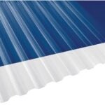 Suntuf 101699 Corrugated Panel, 12 ft L, 26 in W, Greca 76 Profile, 0.032 Thick Material, Polycarbonate, Clear Sells in Quantity of 10