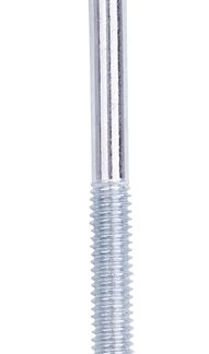 ProSource LR282 Eye Bolt, 8 mm Thread, Machine Thread, 3 in L Thread, 1-1/4 in Dia Eye, 268 lb Working Load, Steel, Zinc Sells in Quantity of 10