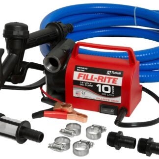 Fill-Rite FR1614 Fuel Transfer Pump, Motor: 1/4 hp, 12 VDC, 20 A, 2800 rpm, 30 min Duty Cycle, 8 ft L Suction Tube