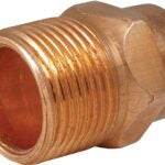 Elkhart Products 104 Series 30368 Pipe Adapter, 1-1/2 in, Sweat x MNPT, Copper