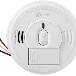 Kidde P1276CA Smoke Alarm, 10 ft, LED Display, 85 dB, Alarm: Audio, Ionization Sensor, Bracket Mounting, White