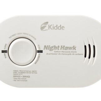 Kidde NightHawk 900-0233 Carbon Monoxide Alarm, 30 to 999 ppm, +/-30 % Accuracy, 4 to 15 min Response, 85 dB, White