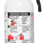 Kidde Home 468031MTL Fire Extinguisher, 2 lb Capacity, 5-B:C, B, C Class Sells in Quantity of 6