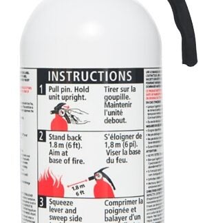 Kidde Home 468031MTL Fire Extinguisher, 2 lb Capacity, 5-B:C, B, C Class Sells in Quantity of 6