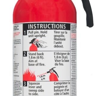 Kidde Home 466296MTL Fire Extinguisher, 2.5 lb Capacity, 1-A:10-B:C, A, B, C Class Sells in Quantity of 6