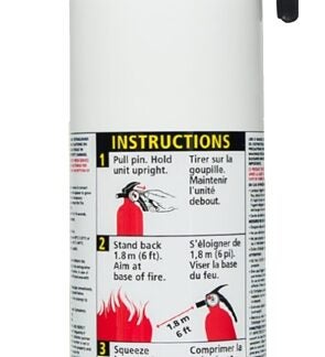 Kidde Home 468030MTL Fire Extinguisher, 2.5 lb Capacity, 1-A:10-B:C, A, B, C Class Sells in Quantity of 6