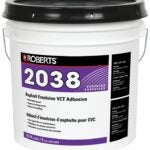 Roberts 2038RB015 Asphalt Emulsion Adhesive, Black, 4 gal Pail