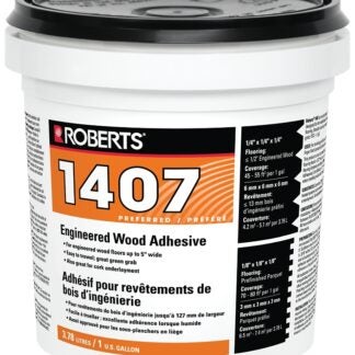 Roberts 1407RB004 Flooring Adhesive, Paste, Beige, 1 gal Pail Sells in Quantity of 4