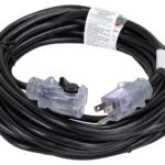 PowerZone ORECPL502628 Extension Cord, 16 AWG Cable, 40 ft L, 13 A, 125 V, Black