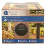 Boston Harbor 26081 Solar Light, NI-Mh Battery, AAA Battery, 1-Lamp, Plastic Fixture, Black, Battery Included: Yes