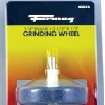 Forney 60055 Grinding Wheel, 1/2 x 2-1/2 in Dia, 1/4 in Arbor/Shank, 60 Grit, Coarse, Aluminum Oxide Abrasive