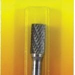 Forney 60121 Burr, 3/8 in Dia Cutting, 1/4 in Shank, Cylinder Shank, Tungsten Carbide Cutting Edge