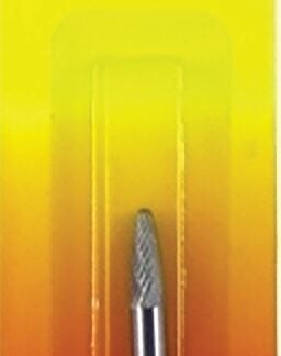 Forney 60124 Burr, 1/4 in Dia Cutting, 1/4 in Shank, Tree Radius Shank, Tungsten Carbide Cutting Edge