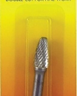 Forney 60125 Burr, 3/8 in Dia Cutting, 1/4 in Shank, Tree Radius Shank, Tungsten Carbide Cutting Edge