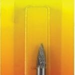 Forney 60126 Burr, 1/4 in Dia Cutting, 1/4 in Shank, Tree Pointed Shank, Tungsten Carbide Cutting Edge