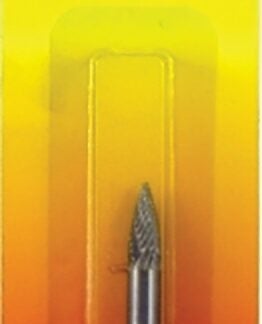 Forney 60126 Burr, 1/4 in Dia Cutting, 1/4 in Shank, Tree Pointed Shank, Tungsten Carbide Cutting Edge