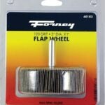 Forney 60183 Flap Wheel, 3 in Dia, 1 in Thick, 1/4 in Arbor, 120 Grit, Aluminum Oxide Abrasive