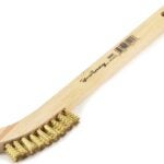 Forney 70491 Scratch Brush, 0.006 in L Trim, Brass Bristle