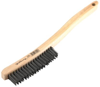 Forney 70504 Scratch Brush, 0.014 in L Trim, Carbon Steel Bristle