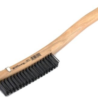 Forney 70511 Scratch Brush with Scraper, 0.014 in L Trim, Carbon Steel Bristle