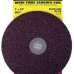 Forney 71653 Sanding Disc, 7 in Dia, 7/8 in Arbor, Coated, 24 Grit, Extra Coarse, Aluminum Oxide Abrasive