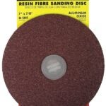 Forney 71654 Sanding Disc, 7 in Dia, 7/8 in Arbor, Coated, 36 Grit, Extra Coarse, Aluminum Oxide Abrasive