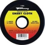 Forney 71803 Bench Roll, 1 in W, 10 yd L, 80 Grit, Premium, Aluminum Oxide Abrasive, Emery Cloth Backing