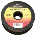 Forney 71806 Bench Roll, 1 in W, 10 yd L, 320 Grit, Premium, Aluminum Oxide Abrasive, Emery Cloth Backing