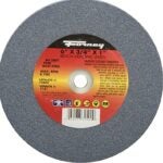 Forney 72402 Bench Grinding Wheel, 6 in Dia, 1 in Arbor, 80 Grit, Fine, Aluminum Oxide Abrasive