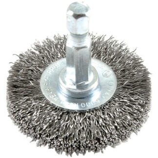 Forney 72726 Wire Wheel Brush, 1-1/2 in Dia, 0.008 in Dia Bristle