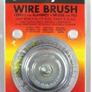 Forney 72731 Wire Cup Brush, 3 in Dia, 0.012 in Dia Bristle, Steel Bristle