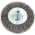 Forney 72735 Wire Wheel Brush, 3 in Dia, 0.012 in Dia Bristle