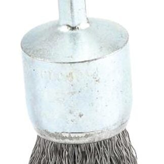 Forney 72737 Wire End Brush, 1 in Dia, 0.012 in Dia Bristle, Steel Bristle