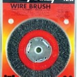 Forney 72750 Wire Bench Wheel Brush, 6 in Dia, 1/2 to 5/8 in Arbor/Shank, 0.014 in Dia Bristle