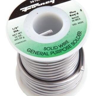 Forney 38106 Solder, 16 oz, Solid, Silver/White, 575 deg F Melting Point