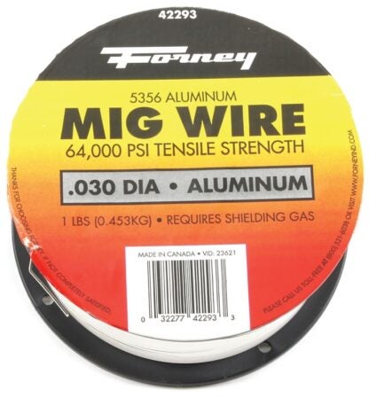 Forney 42293 MIG Welding Wire, 0.03 in Dia, Aluminum