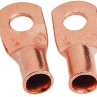 Forney 60091 Cable Lug, For: #6 Cable, 1/4 in Stud, #6 Wire, Copper