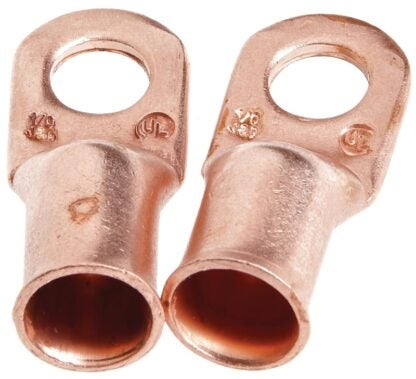 Forney 60096 Cable Lug, For: #1/0 Cable, 3/8 in Stud, #1/0 Wire, Copper