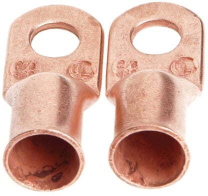 Forney 60098 Cable Lug, For: #2/0 Cable, 3/8 in Stud, #2/0 Wire, Copper