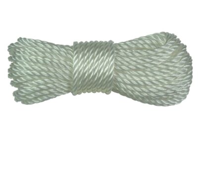 Ben-Mor 60144 Rope, 1/4 in Dia, 50 ft L, Polypropylene, White