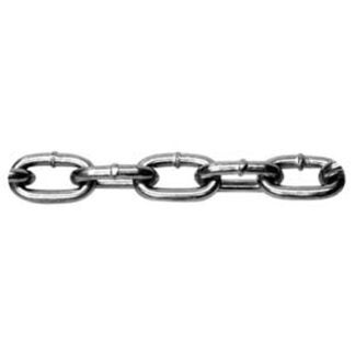 Ben-Mor 52021 Proof Coil Chain, 150 ft L, 30 Grade, Carbon Steel, Galvanized