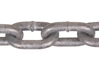 Ben-Mor 52023 Proof Coil Chain, 75 ft L, 30 Grade, Carbon Steel, Galvanized