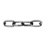 Ben-Mor 51035 Passing Link Chain, #2/0, 120 ft L, 450 lb Working Load, Steel, Zinc